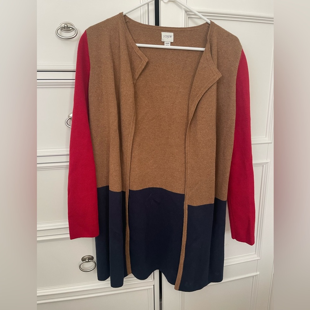 J Crew XSP Long Cardigan